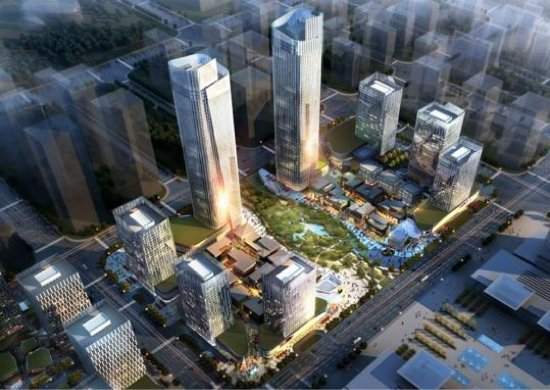 济南最高空中连廊方案亮相，高160多米连接220米超高层双子塔