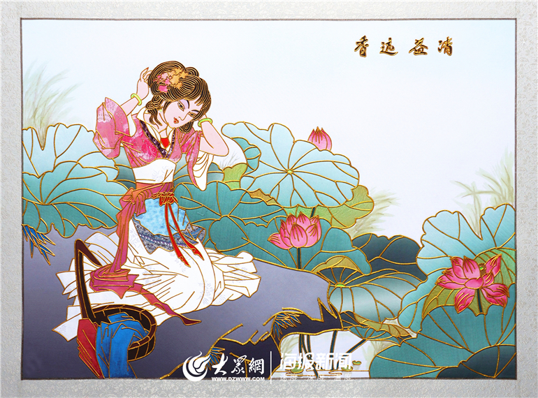 这就是山东丨德州金丝彩贴推陈出新 传统手工艺品焕发现代生机