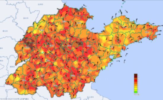 未来三天山东内陆大部地区将出现35℃以上的高温天气