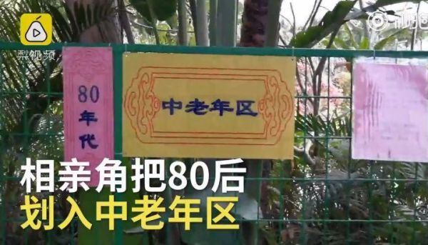 扎心！80后被划入相亲角中老年区，路人：40岁奔“五”也不冤