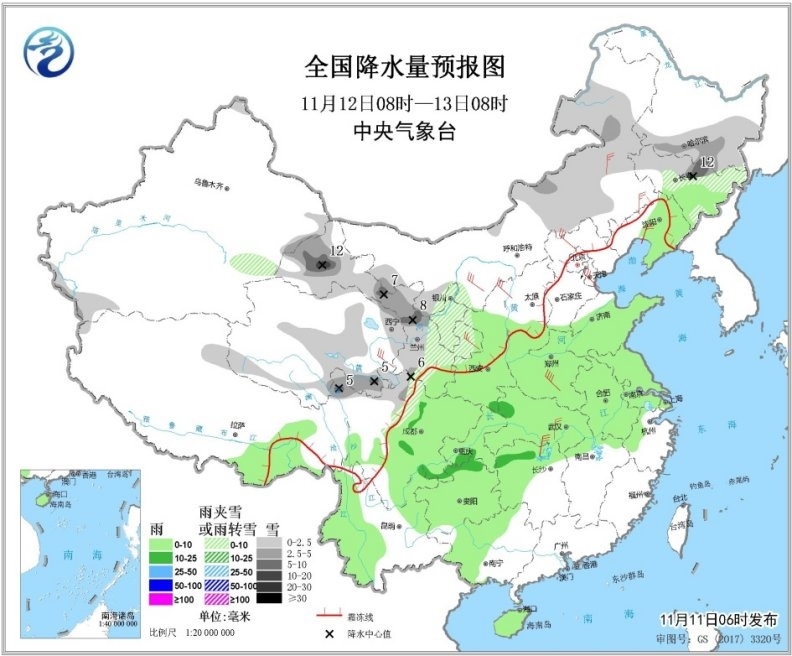 冷空气发威西北东北雪纷纷 冬季前沿或推进到黄河下游