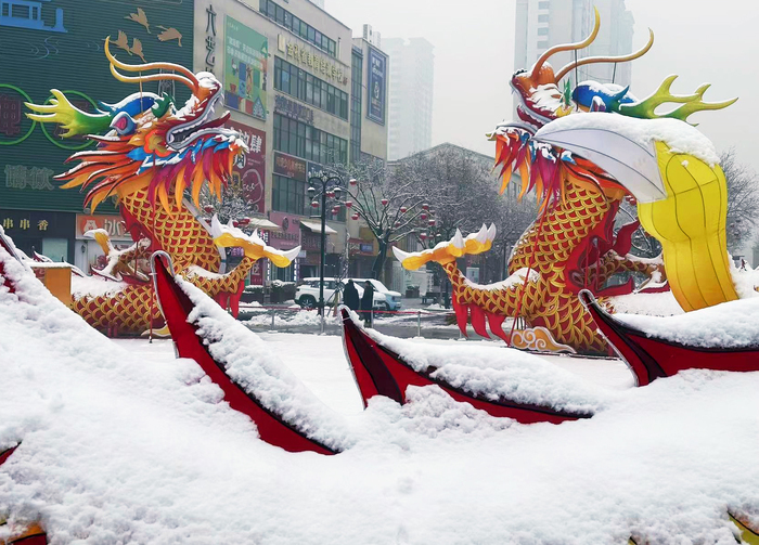 瑞雪兆丰年 泉城年味浓