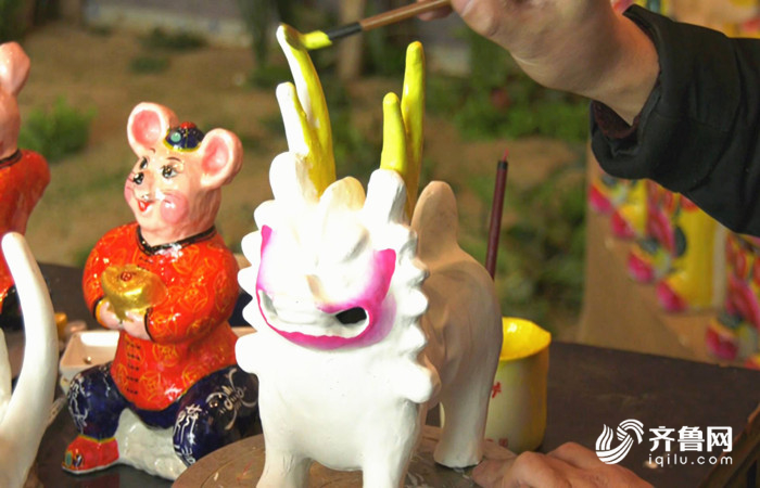 年画、泥塑、剪纸争闹春 潍坊高密民间艺人忙