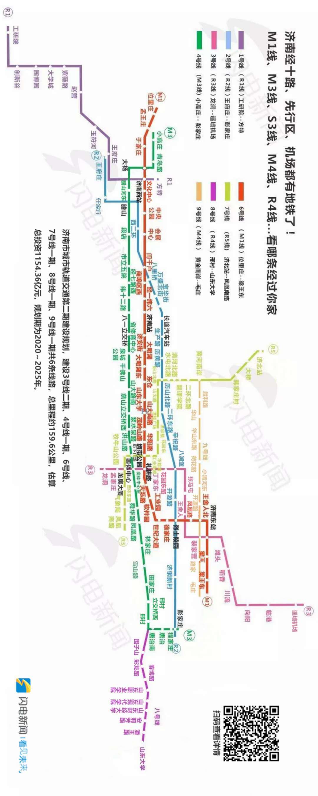 济南今年力争开工建设轨交6号线8号线，走行路线来了