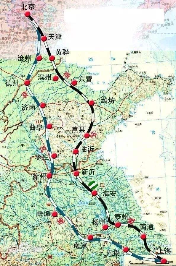 京沪高铁二线山东段站点明确: 在6市共设13个站点