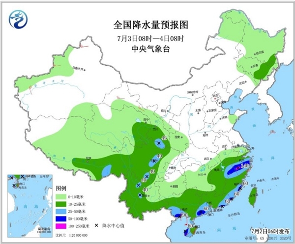 热带低压华南沿海制造强风雨 华北黄淮高温持续