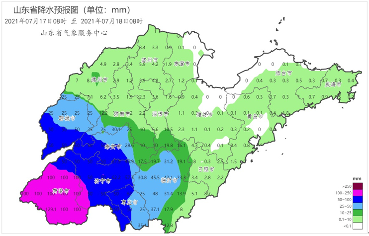 最新预报！山东主要降水雨带将向偏南方向移动