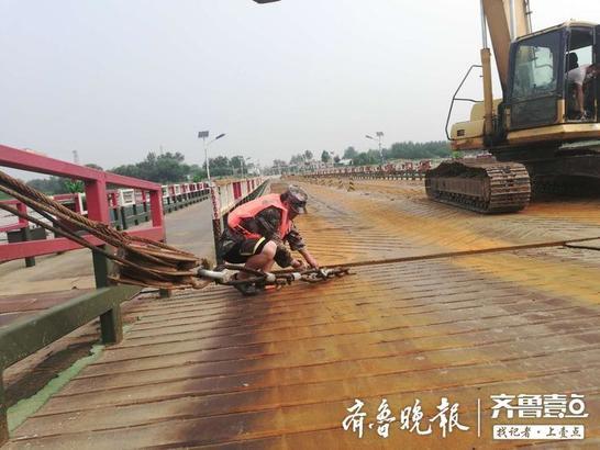 济南黄河泺口浮桥正在恢复，通车将缓解黄河大桥的拥堵状况