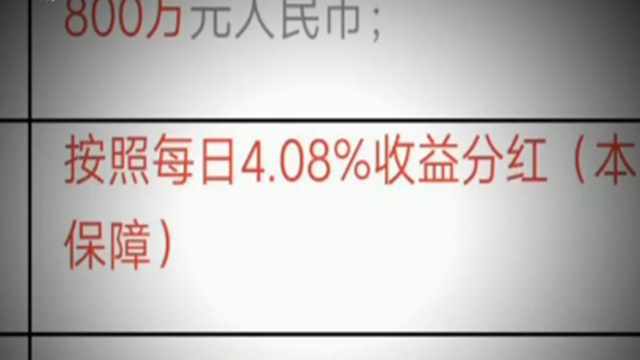 日收益3%左右 有人被坑近百万！高回报背后现惊人骗局