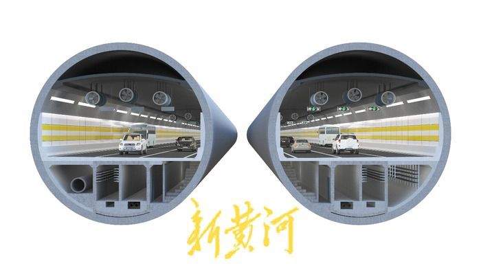 再添一处跨河通道！济南市航天大道穿黄隧道今日开建