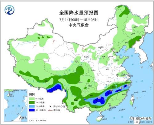 南方地区迎强降雨 华北黄淮东北地区多雷阵雨天气