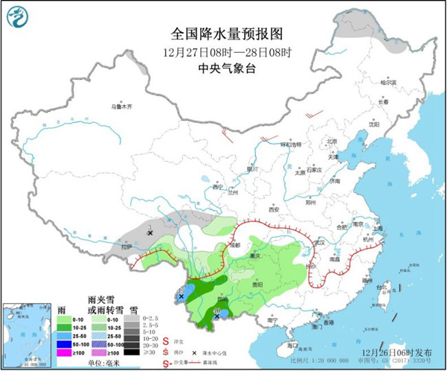 东北西南等地降温明显 南方阴雨范围缩减