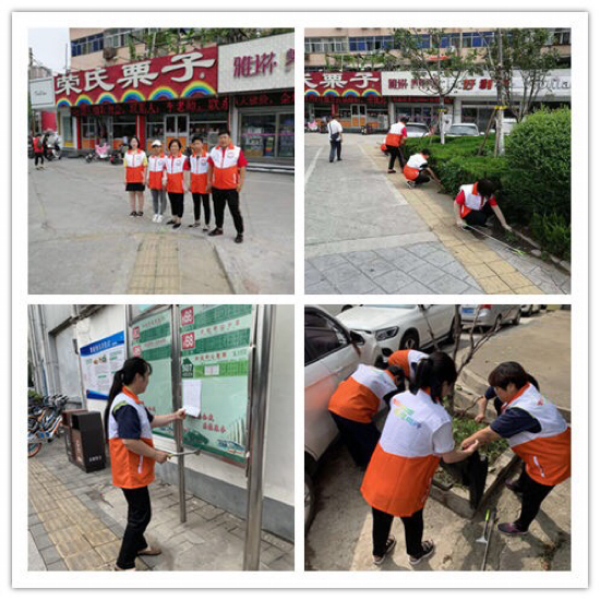 创卫复审凝聚最美初心  “七彩志愿”共建如意北坦