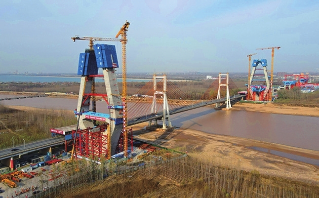 济南黄河大桥新桥建设加速推进