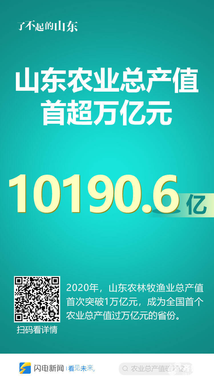 “硬核”实力！总产值首超万亿元背后的山东农业“发展密码”