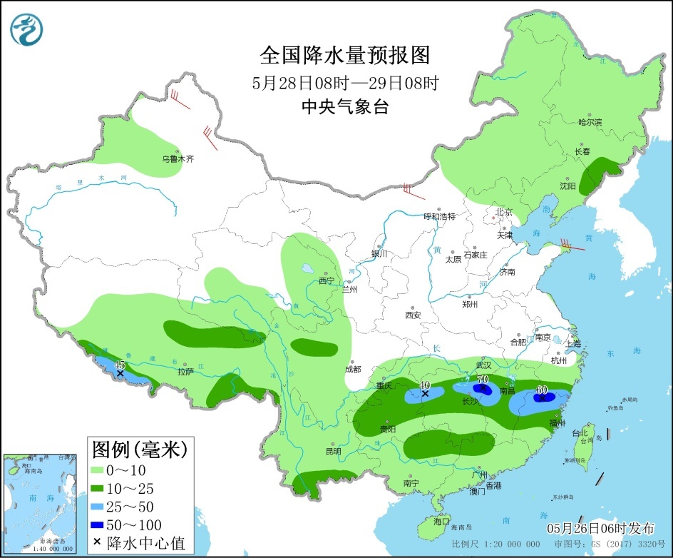 贵州至长江中下游等地将有较强降雨 华北黄淮等地将有强对流天气