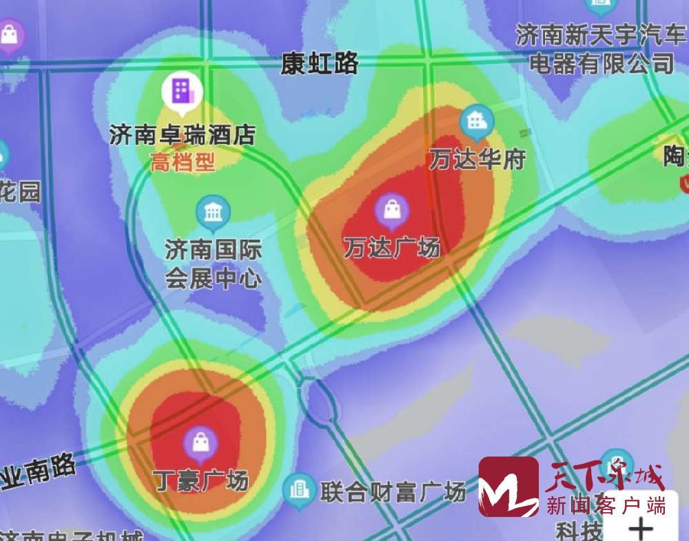 中秋撞上国庆，热力图显示济南的夜这里最“红”！