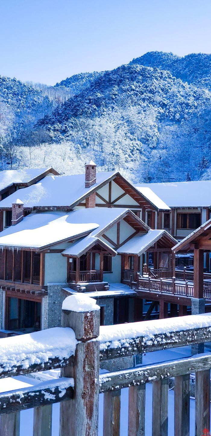 雪落冬藏！九如山迎来鹅毛大雪，银装素裹美如画