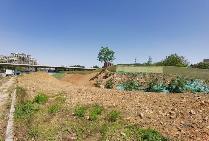 【啄木鸟行动】领智路北段大片渣土未覆盖