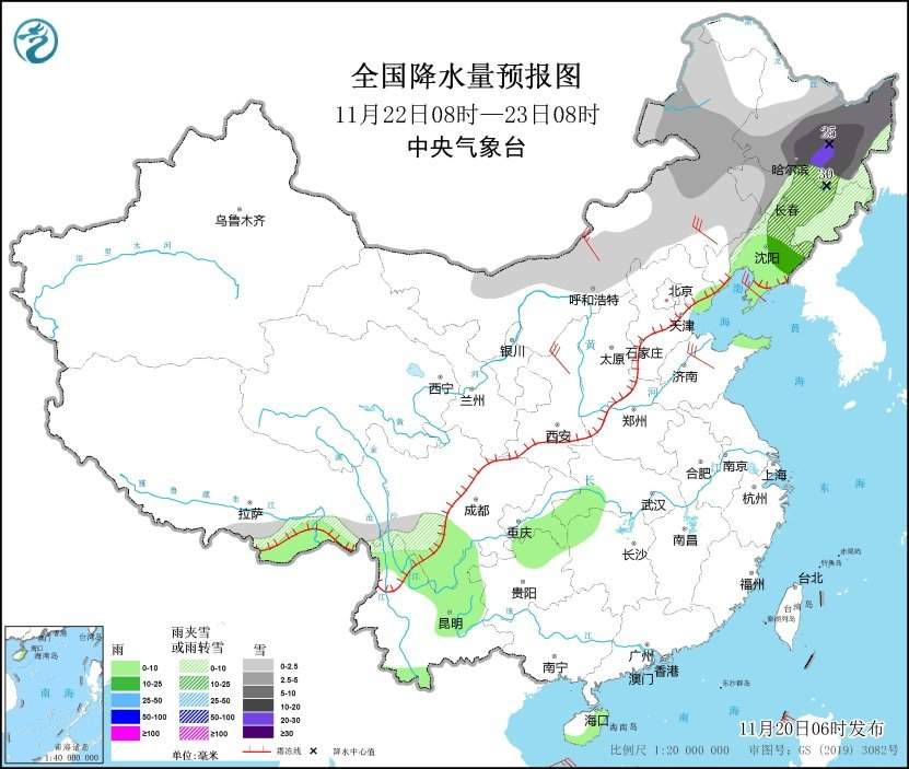 中央气象台：寒潮将影响我国 内蒙古黑龙江等地将有强降雪