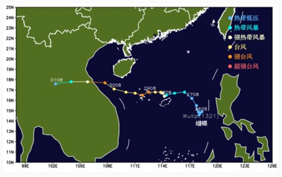 注意！超强台风“奥鹿”将严重影响我国南海和华南沿海