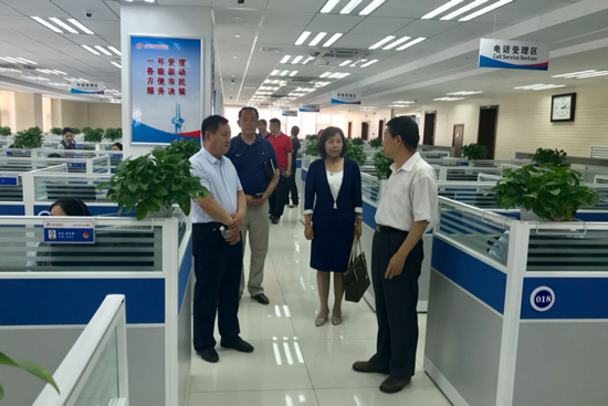 济南市体育局到12345市民服务热线进行调研
