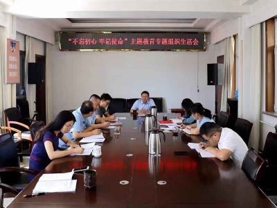 济南市盲导中心召开“不忘初心、牢记使命”主题教育专题组织生活会