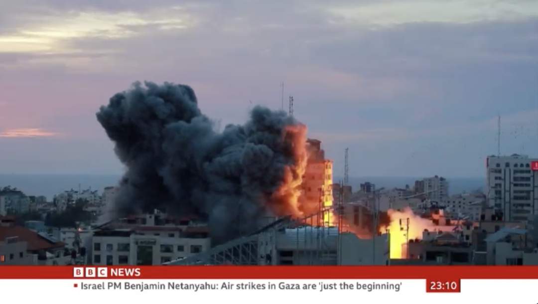 大事看总台！总台记者直击巴以冲突现场