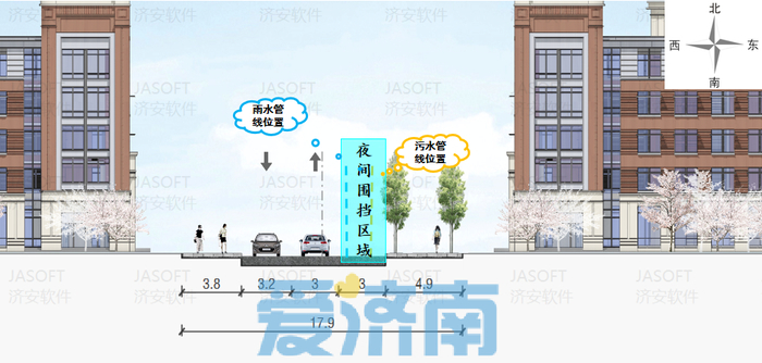 通行请注意！纬五路这个路段12月28日零时开始进行半封闭施工