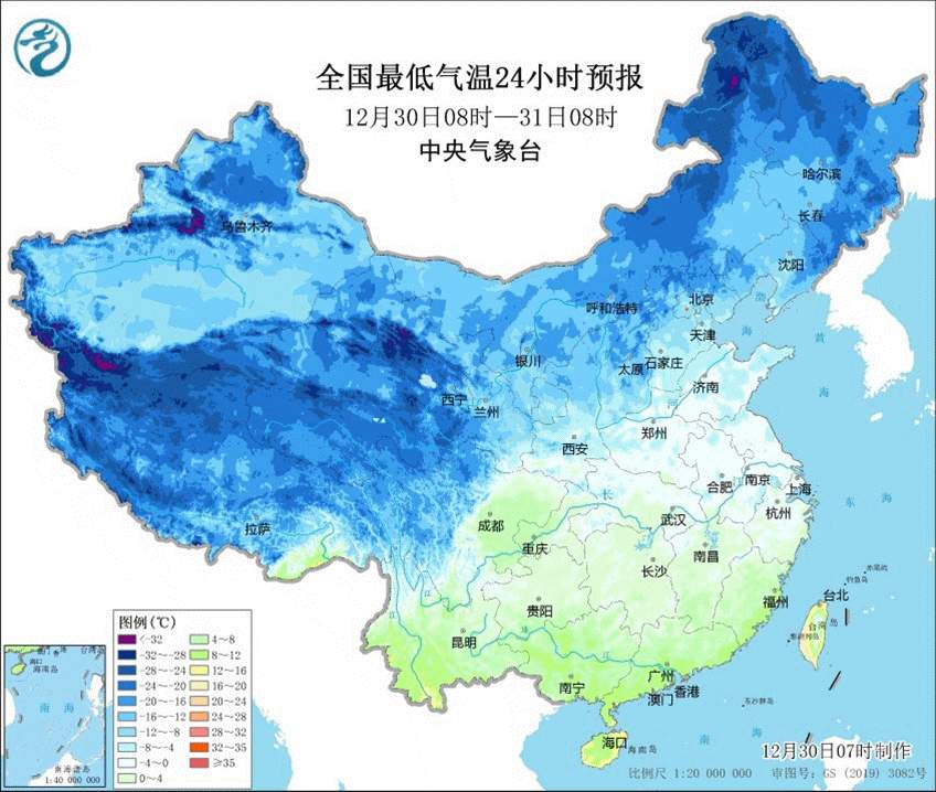 元旦天气来了！北方降温 西北西南多雨雪