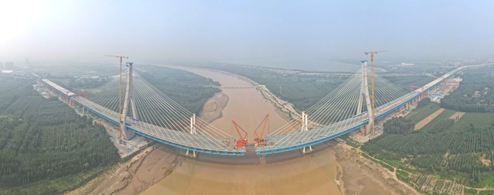 仅有“一步之遥”！G104京岚线济南黄河公路大桥本月合龙