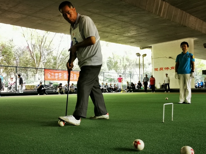 2019年济南市第九届全民健身运动会 百队门球赛开赛