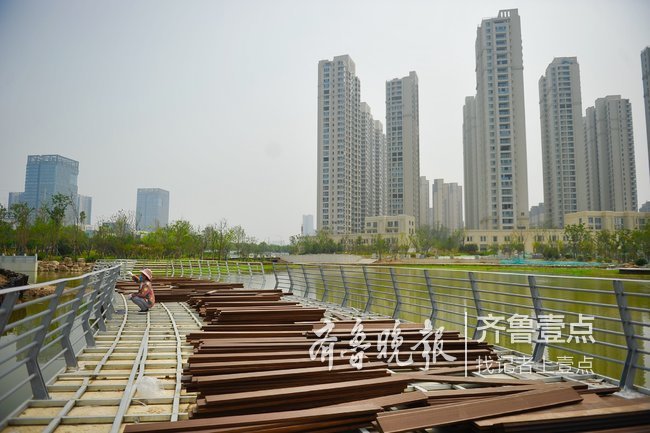 连通大明湖小清河，济南云锦湖公园惊艳初显型！