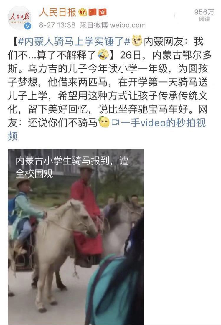 内蒙快递小哥雪地骑马取快递 网友：我白解释了……