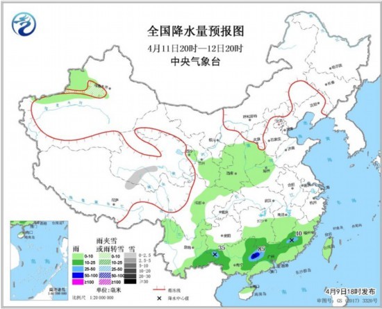 江南局地有强降水 局地降温10℃以上
