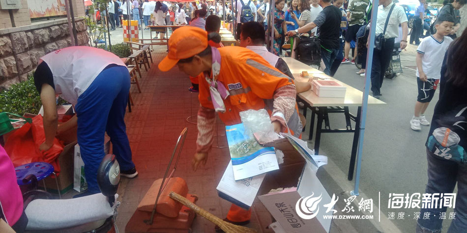 高考日环卫工人工作量增加