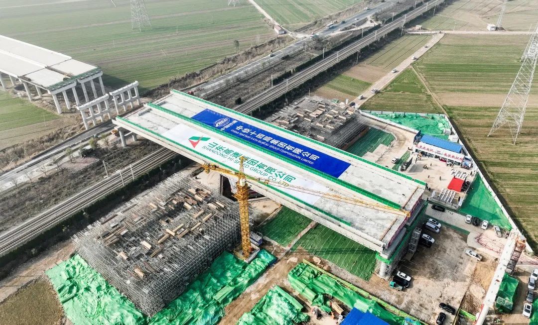 跨越京沪线！济南大西环这一“转”刷新国内纪录