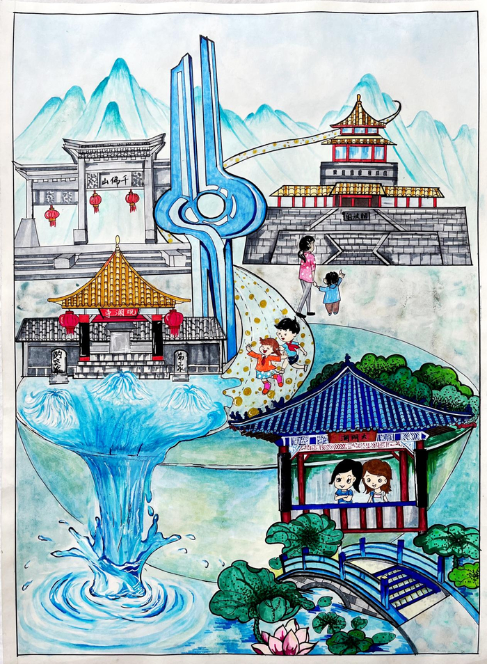 孩子们，快来画出济南的美！第三届“描画泉与河 共绘新济南”主题绘画活动征稿啦
