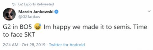 G2晋级四强 英雄联盟S9四强队伍已全部出炉 半决赛LPL将迎内战