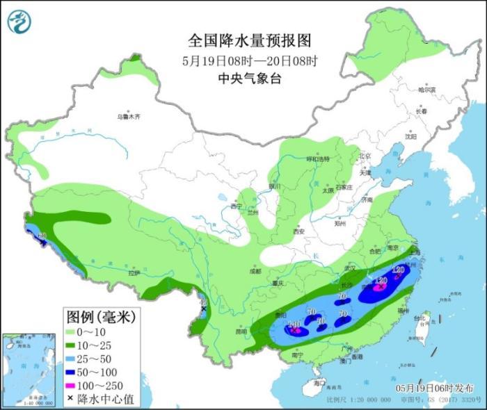 南方地区将有较强降雨过程 局地伴有强对流天气
