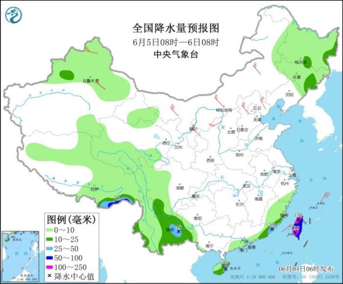 “彩云”影响南海东北部海域 华北南部黄淮等地高温