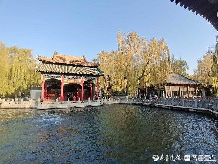 寒潮过后，济南的天“冷蓝冷蓝”