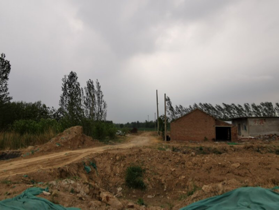 裸漏渣土无人管 大风一过尘满天