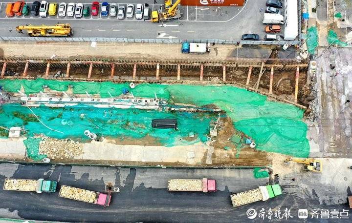 航拍济南黄河大桥扩建南段进展，大桥路正发生巨变