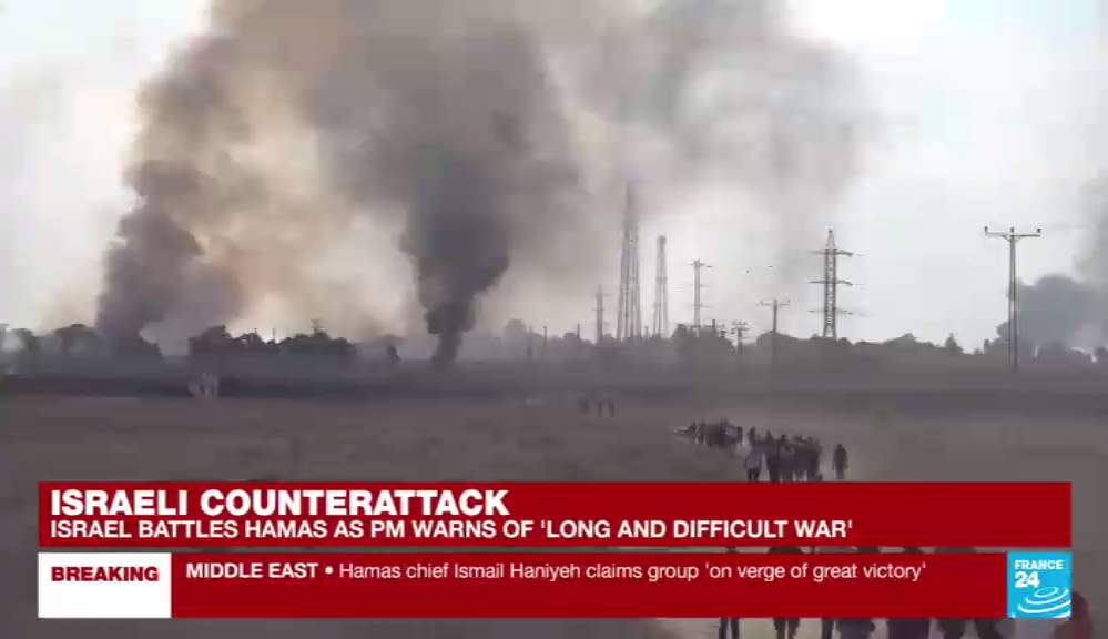 大事看总台！总台记者直击巴以冲突现场