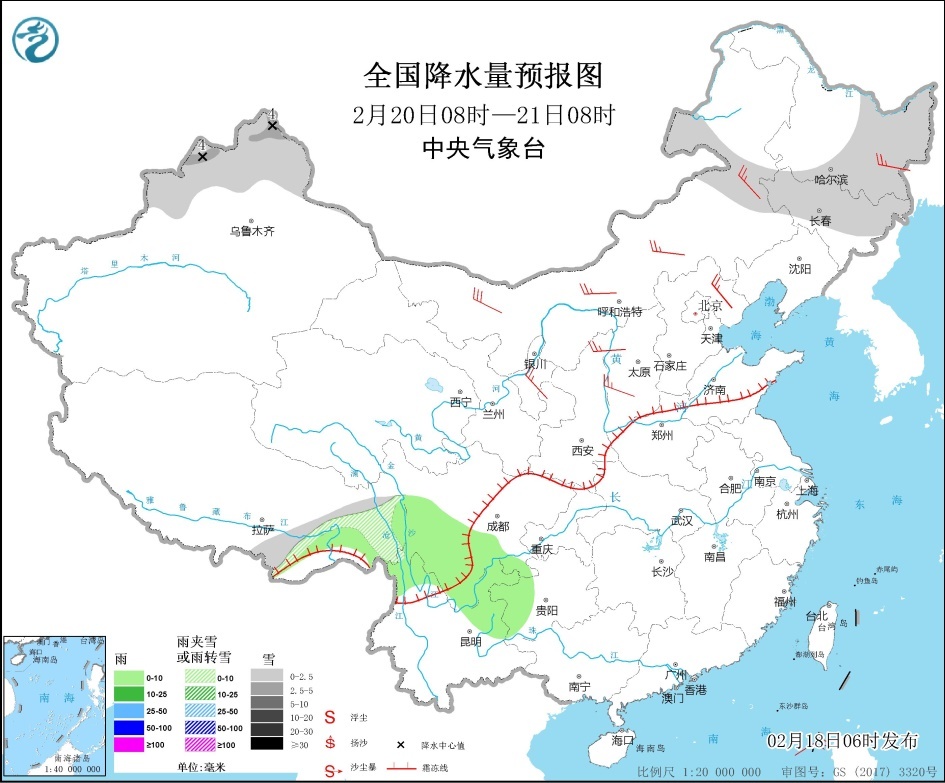 全国大部地区温度将明显回升东部和南部海区有大风