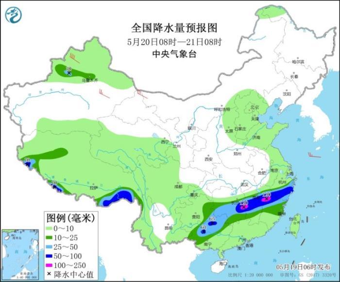 南方地区将有较强降雨过程 局地伴有强对流天气