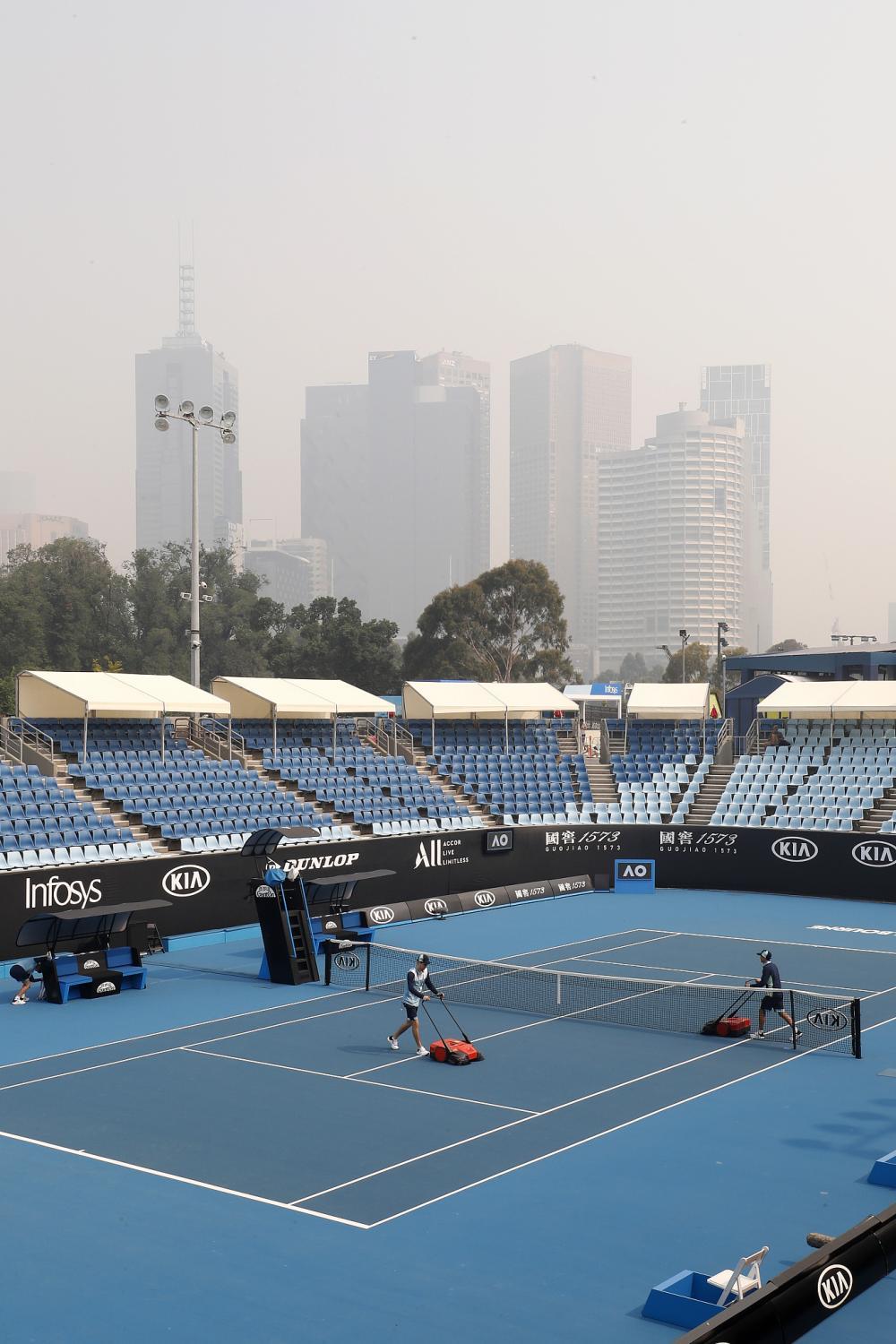 污染情况严重！澳网资格赛受雾霾影响