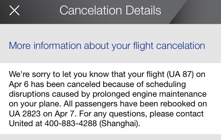 美联航一航班浦东机场起飞后返航 飞机引擎需维修