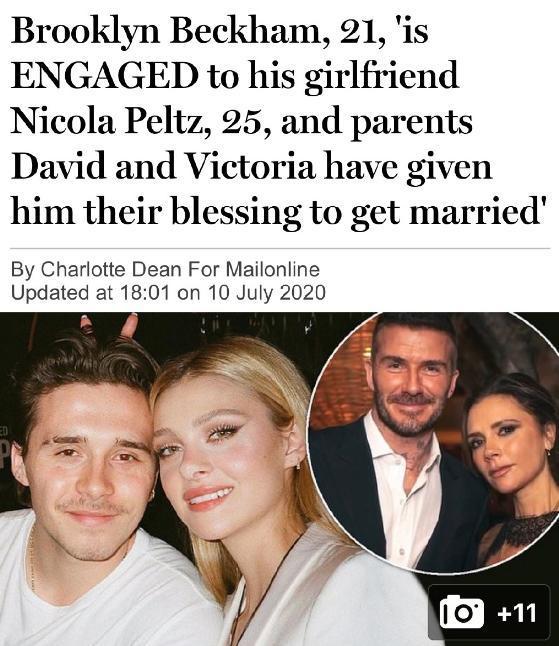 贝克汉姆21岁大子求婚成功|贝克汉姆21岁大子求婚成功！女友是超级富二代，天使面孔身材火辣